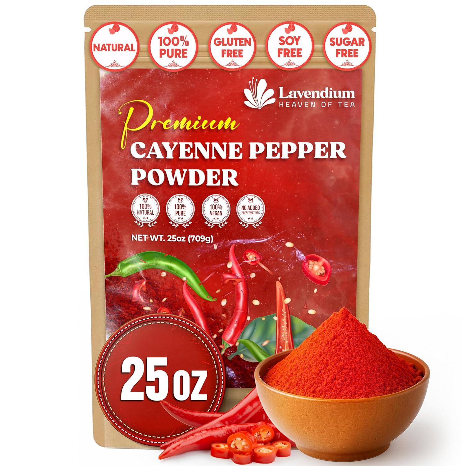 Premium Cayenne Pepper Powder– Pure Ground Red Pepper, Bold and Spicy Flavor