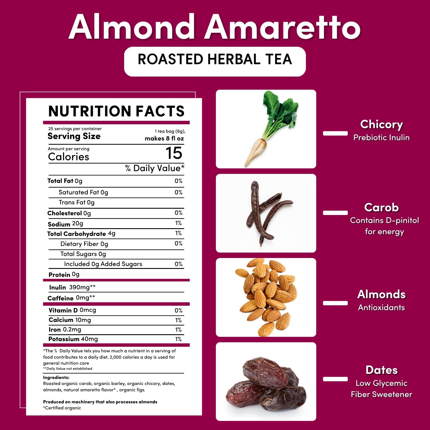 Almond Amaretto Roasted Herbal Tea