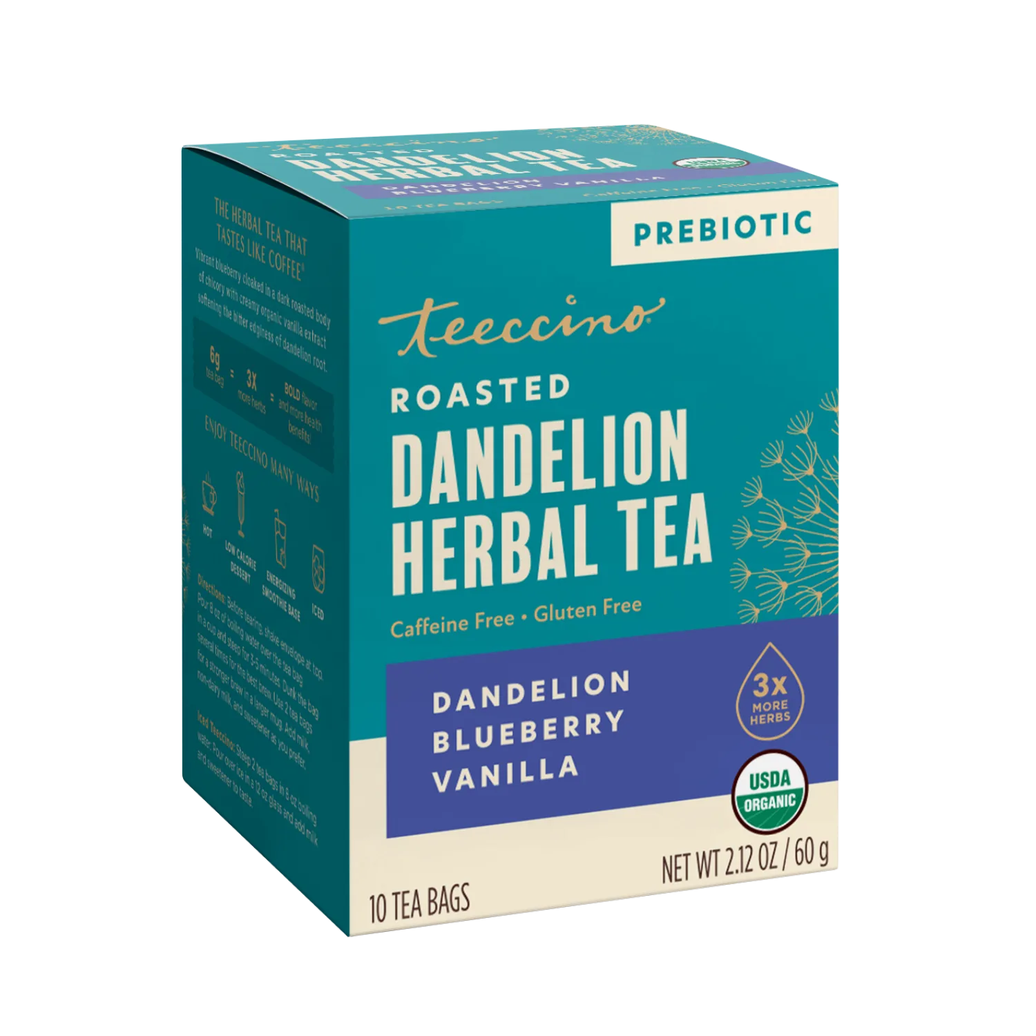 Dandelion Blueberry Vanilla Roasted Herbal Tea