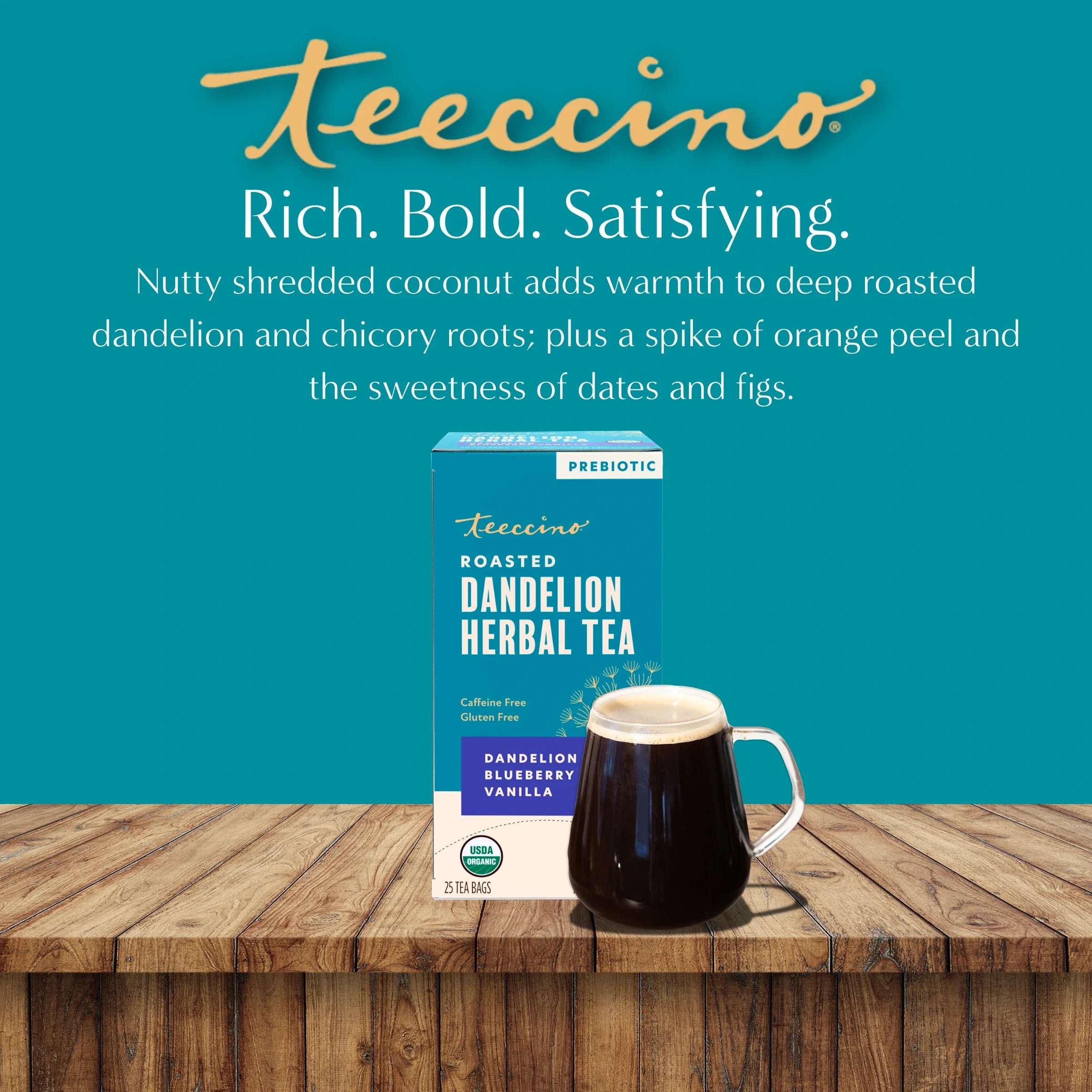 Dandelion Blueberry Vanilla Roasted Herbal Tea
