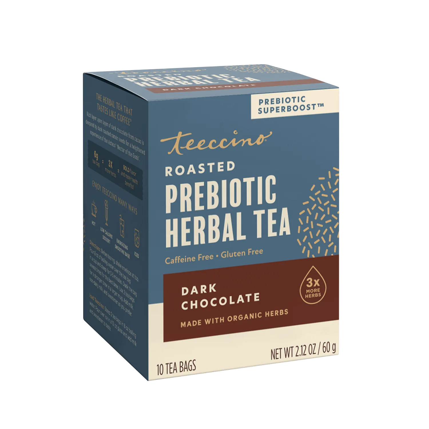 Dark Chocolate Prebiotic SuperBoost Herbal Tea