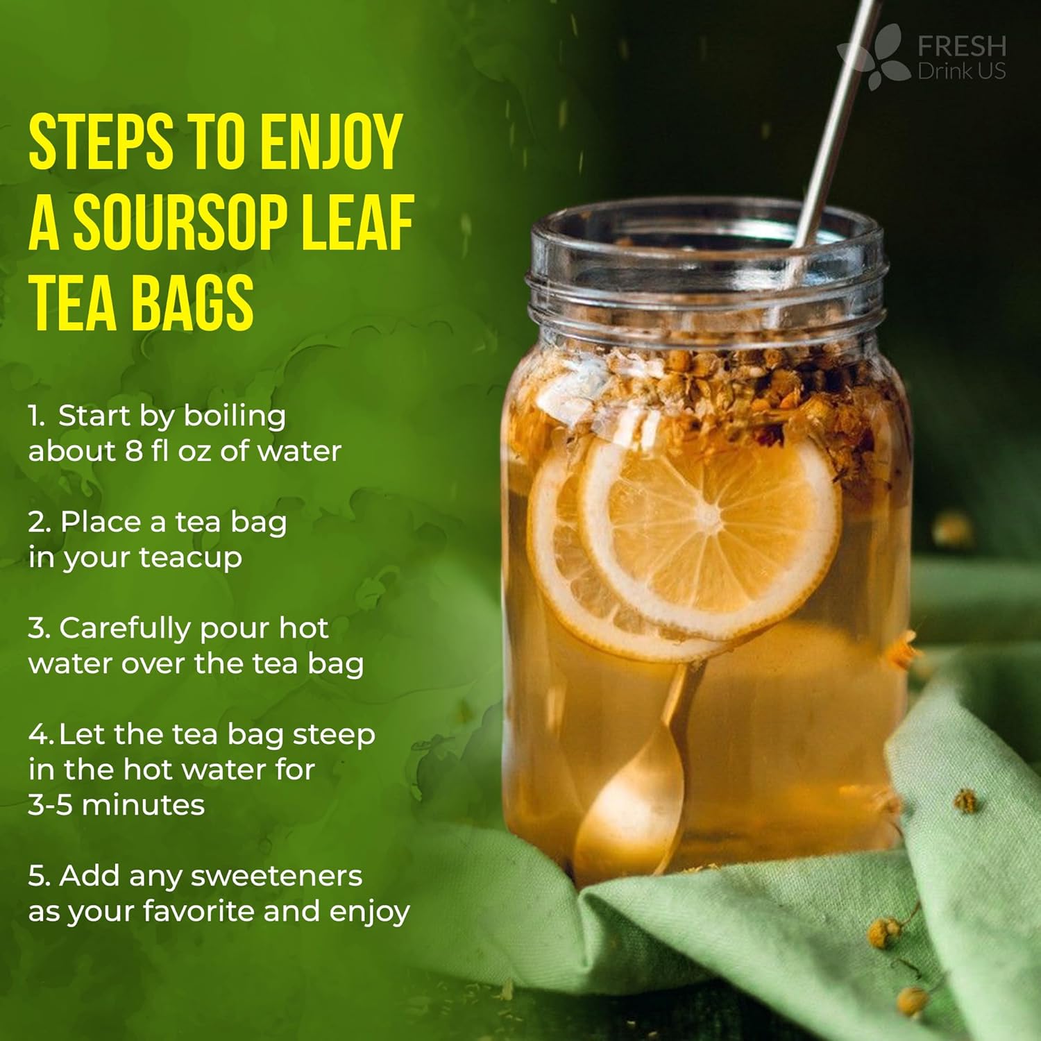 Sleepy-Time Wellness Trio – Chamomile, Soursop Leaf & Hibiscus Tea Bags for Evening Calm, Relaxation & Daily Balance