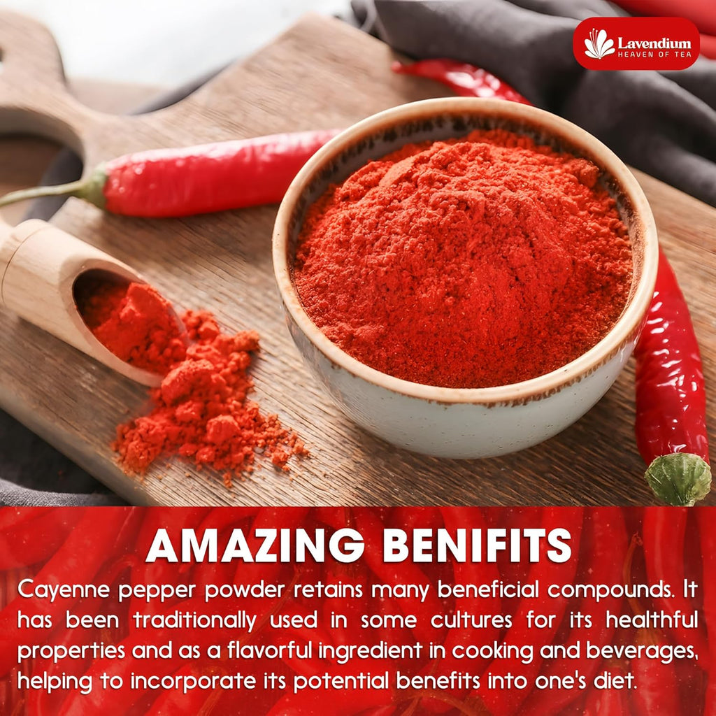 Premium Cayenne Pepper Powder– Pure Ground Red Pepper, Bold and Spicy Flavor