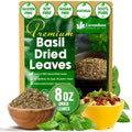 Premium Dried Basil – 100% Pure, Non-GMO, Gluten-Free, Vegan – Aromatic Culinary Herb for Cooking, Garnish, and Seasoning
