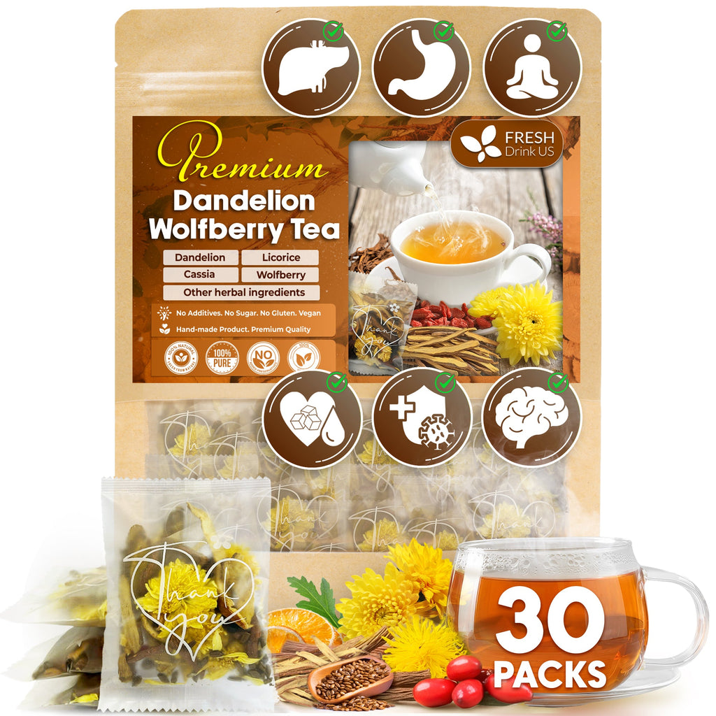 Dandelion Wolfberry Tea, 7 Herbal Ingredients