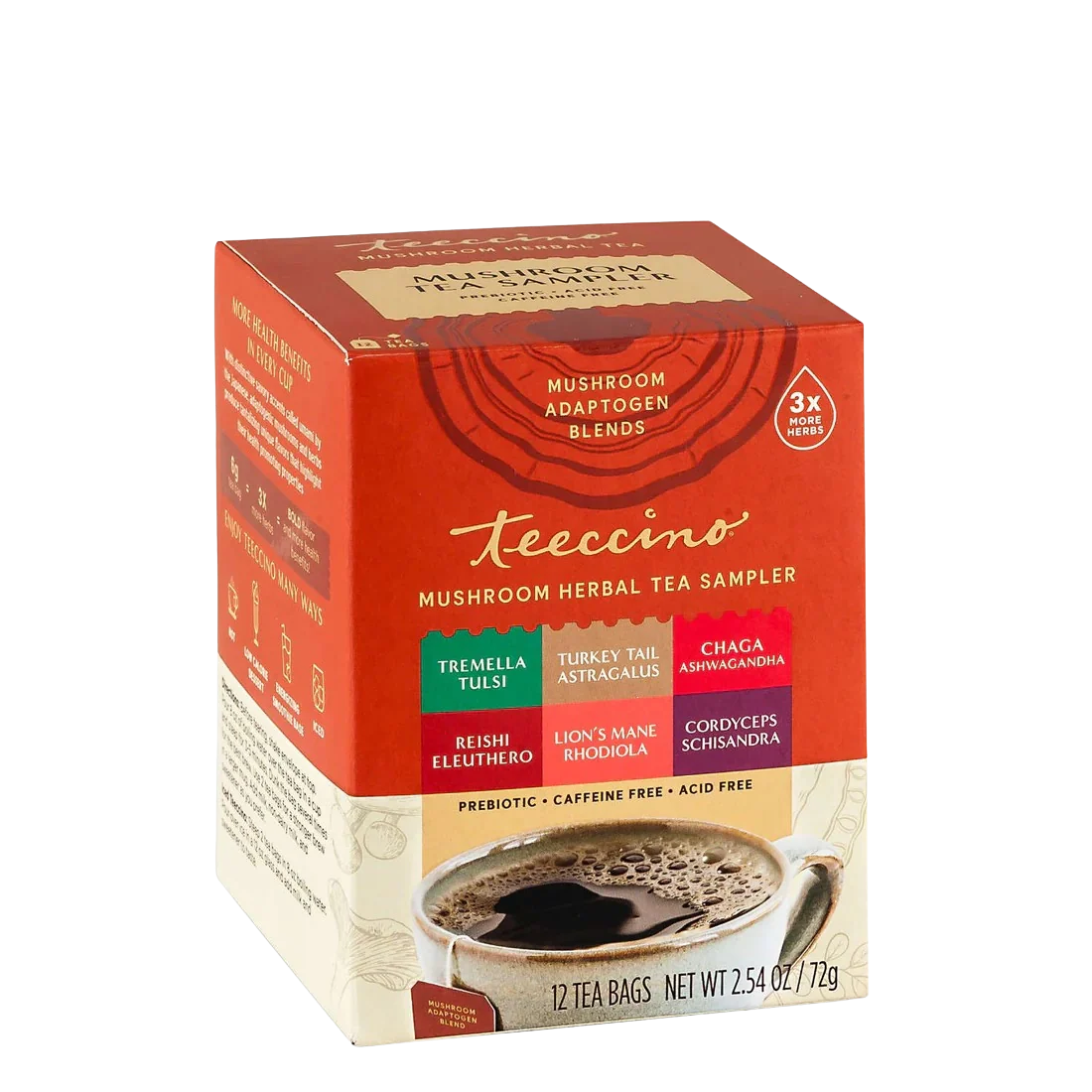 Mushroom Adaptogen Herbal Tea Sampler Box