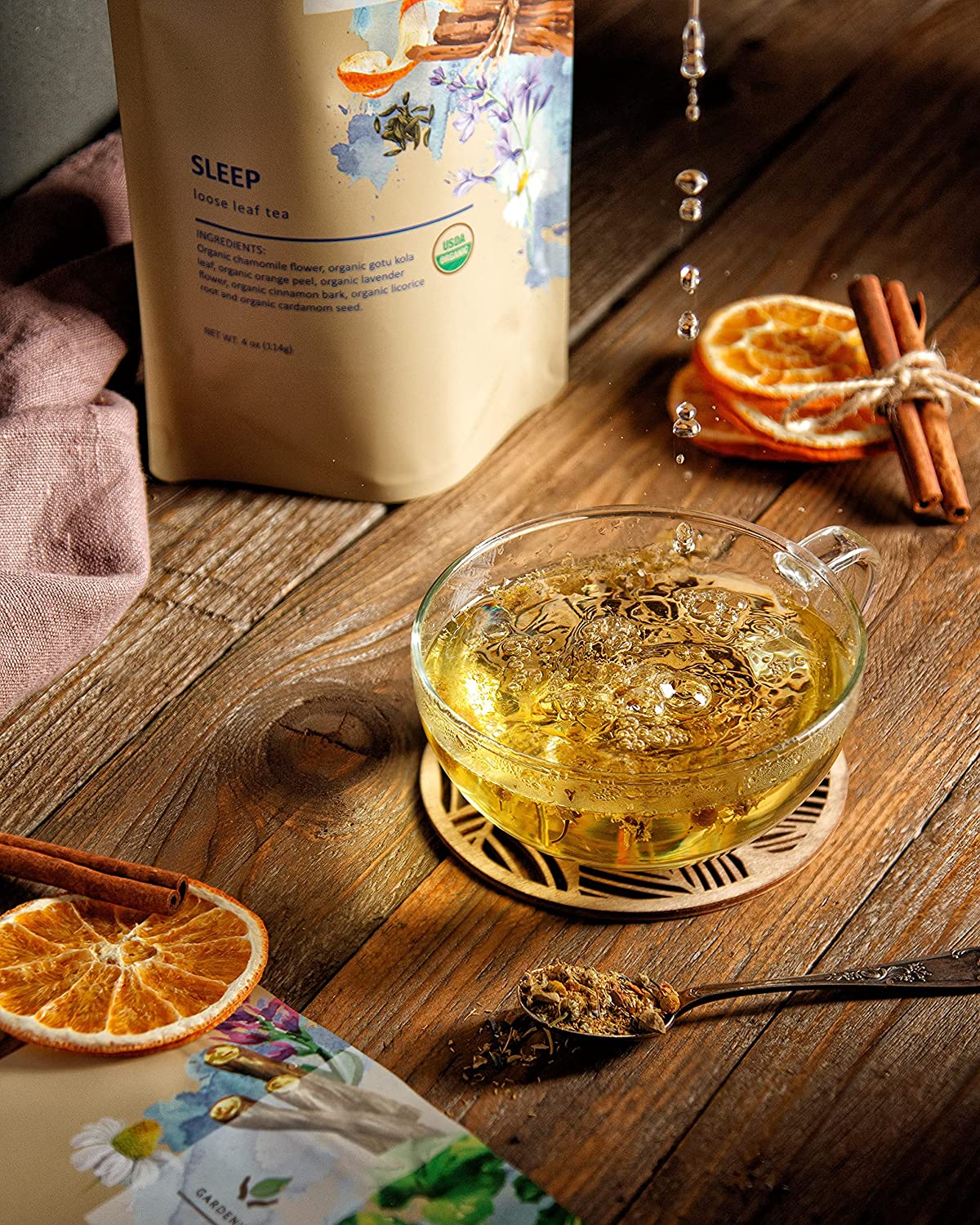 Sleep Tea, Evening Relaxation | Chamomile Lavender Gotu Kola | Organic