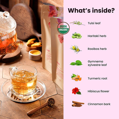 Serenity Glow Tea, Metabolism Support | Ayurvedic Blend | Organic